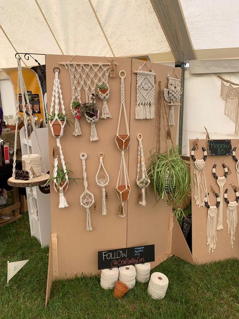 My macrame craft fair/market stall set up at the Herts County Show 2019 - made in hertfordshire tent. 
.
.
.
.
#craftstallsetup #craftstall #craftfairideas #stallsetup #craftstall #macramecraftstall #macramestallideas #craftstallidea #artsfairsetup #macramefair #macramemarket #artsmarket #handmademarket #madeinhertfordshire #hertscountyshow Macrame Market Set Up, Macrame Craft Fair Display, Macrame Vendor Booth, How To Display Hanging Items At Craft Show, Macrame Market Stall, Macrame Booth Display Ideas, How To Display Macrame At A Craft Show, Macrame Craft Booth, Macrame Booth Display