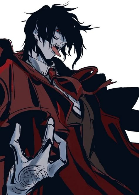 Alucard Hellsing Fanart, Hellsing Ultimate Anime, Alucard Hellsing, Hellsing Ultimate, Hellsing Alucard, Dark Spirit, Cool Pictures For Wallpaper, Bleach Fanart, Dark Soul