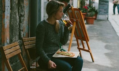 What Makes People Who Eat Alone Stronger Pizza And Beer, Eating Alone, Charles Bukowski, Adventure Awaits, Life Is Beautiful, Adventure Travel, Life Is Good, Places To Go, A Woman