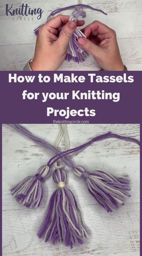 Make Tassels, Knitting Bag Pattern, How To Make Tassels, Beginner Sewing Patterns, Knitting Stitches Tutorial, Super Chunky Yarn, Easy Sewing Patterns, Knitting Kits, Bag Patterns To Sew