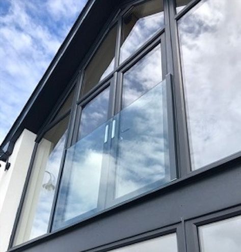 Origin Architectural supplied this amazing Juliet balcony for a customer in Worthing. Being close to the sea our customer wanted uninterrupted views across the coastline, for which we recommended our frameless Skyforce system. This system uses laminated glass so you do not have to have a handrail obstructing the views, instead of fixing it at the sides. It is also one of few systems that can be fixed directly to uPVC door frames. Glass Juliet Balcony, Upvc Door, French Balcony, Glass Fence, Juliet Balcony, Glass Balcony, Block Of Flats, Small Balcony Design, Glass Room