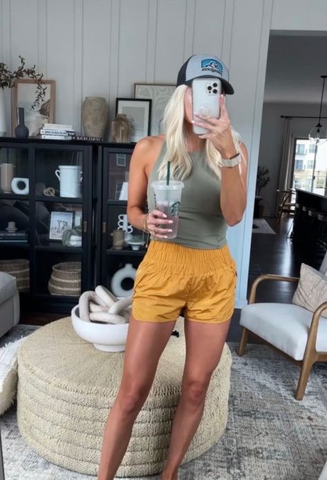 My Favorite Active Shorts — Kathleen Post Cute Sporty Outfits For Summer Casual, Outdoor Athletic Outfits, Cute Mom Workout Outfits, Good Workout Outfits, Running Around Outfit, Comfy Outdoor Outfits Summer, Sporty Spring Outfits Women, Casual Gym Outfit Style, Active Outfits For Women Summer