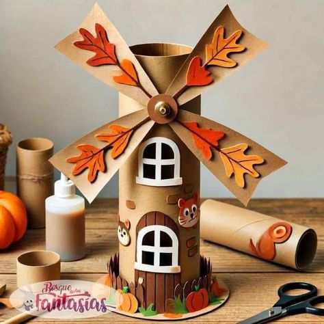 Autumn Decor Kindergarten, Autumn Decorations Kindergarten, Fall Kids Activities, Activities Kindergarten, Easy Art For Kids, Autumn Crafts, Toddler Art, Kid Activities, Paper Rolls