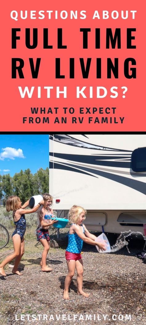 Family Camper Living, Family Of 5 Camper Living, How To Live In An Rv Full Time, Living In A Camper Full Time With Kids, Living In A Fifth Wheel Full Time, Full Time Rv Living With Kids, Camper Living With Kids, Family Rv Living, Living In A Camper Full Time