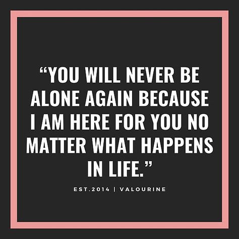 “You will never be alone again because I am here for you no matter what happens in life.” | LOVE QUOTES / #quote #quotes #motivation #motivational #inspiring #inspiration #inspirational #motivating / |law of attraction quotes / |money quotes / |abraham hicks quotes / |inspirational spiritual quote… • Millions of unique designs by independent artists. Find your thing. I Will Be There No Matter What, I Am Here For You Quotes No Matter What, I Am Here For You Quotes, Change Is Good Quotes, I Love You Means, Quotes Money, Together Quotes, Couples Quotes, Wise Sayings