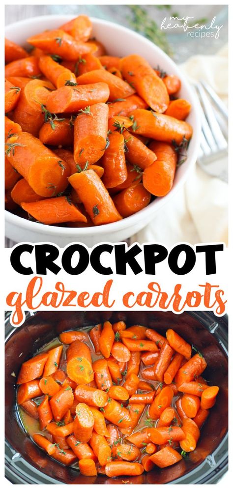 crockpot glazed carrots Christmas Carrots Crock Pot, Crock Pot Candied Carrots, Carrot In Crock Pot, Crock Pot Sweet Carrots, Honey Roasted Carrots Crockpot, Honey Garlic Carrots Crockpot, Carrots In Slow Cooker, Homey Glazed Carrots Recipe, Maple Glazed Carrots Crockpot