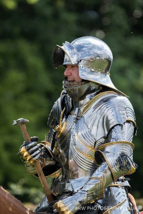 Shiny.. 15th Century Armor, العصور الوسطى, Century Armor, Armor Clothing, Horse Costumes, Historical Armor, Armadura Medieval, Knight In Shining Armor, Knight Armor