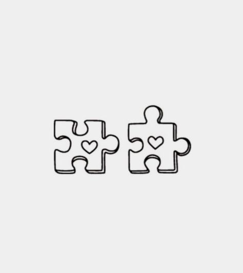 Infinity Puzzle Piece Tattoo, Jigsaw Tattoo Puzzle Pieces, Fine Line Puzzle Piece Tattoo, Puzzle Piece Matching Tattoos, Hopscotch Tattoo, Puzzle Matching Tattoos, Puzzle Couple Tattoo, Puzzle Piece Tattoo Family, Tattoo Puzzle Piece