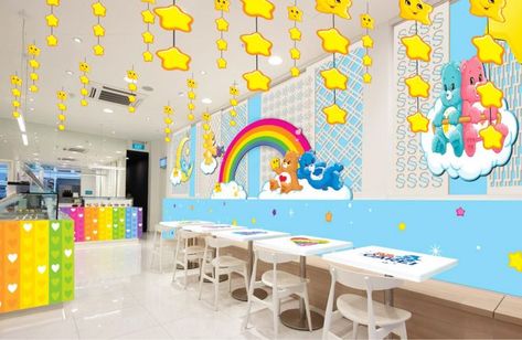 Gear up for a whole lot of star-shooting, rainbow-beaming tummies Care Bears Classroom Theme, Carebear Classroom Theme, Care Bear Classroom, Care Bear Room, Classroom Aesthetic, Daycare Classroom, Care Bear Party, Pop Up Cafe, Daycare Room