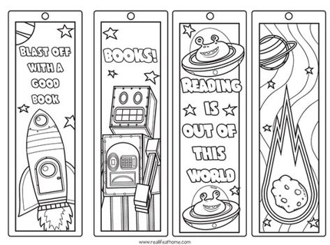 Free Printable Space Bookmarks to Color for Kids from Real Life at Home Space Bookmarks, Reading Log For Kids, Coloring Bookmarks Free, Library Bookmarks, Bookmarks For Kids, Kids Printable Coloring Pages, Free Printable Bookmarks, Reading Bookmarks, Penanda Buku