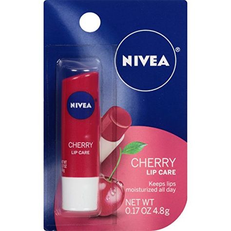 Nivea Lip Butter, Nivea Lip Balm, Cherry Extract, Moisturized Lips, Lip Balm Collection, Cherry Lips, Feel Beautiful, A Kiss, Lip Moisturizer