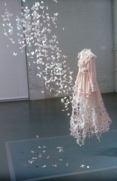 Only a truly humble young woman can rightly wear a gown created soley from her wishes, hopes and dreams. Paper Dress, Book Sculpture, Paper Butterflies, Paper Butterfly, Butterfly Dress, Paper Artist, Pics Art, Carlisle, Op Art