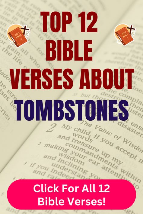 Check out our top 12 Bible verses about tombstones and learn more what does the Bible say about tombstones. Click For All 12 Bible verses! Bible Verses About Relationships, Headstone Inscriptions, Top Bible Verses, Bible Chapters, Family Bible Verses, Revelation 20, Family Bible, Bible Verses About Love, Powerful Bible Verses