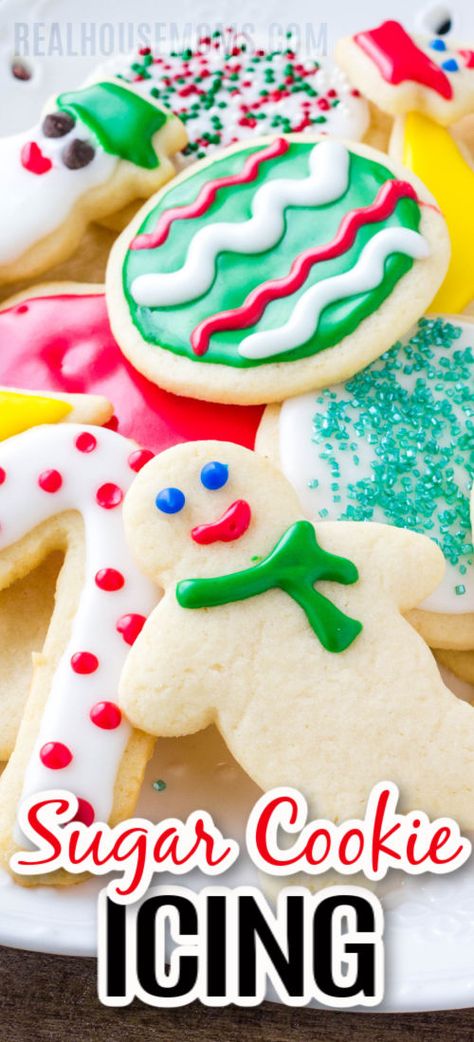 Cookie Icing With Corn Syrup, How To Make Cookie Icing That Hardens, Sugar Cookie Icing Without Corn Syrup, Cookie Icing Recipe That Hardens, Icing For Cookies That Hardens, Hardening Sugar Cookie Icing, Stiff Icing Recipe, Cookie Glaze That Hardens, Cutout Cookies Frosting