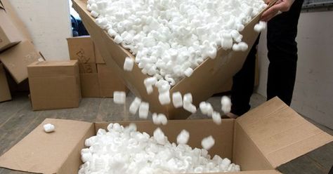 uses_of_packing_peanuts_featured Packing Peanuts Crafts, Packing Supplies, Landscape Fabric, Some Games, Packing Peanuts, Cute Snowman, Craft Time, Packing Material, You Nailed It