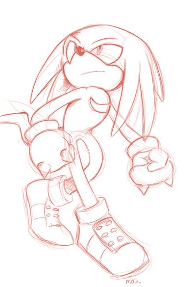 Knuckles Sketch, Knuckles Drawing, Blue Hedgehog, Sonic Art, Video Game Characters, Game Character, Cool Gifs, Sonic The Hedgehog, Sonic