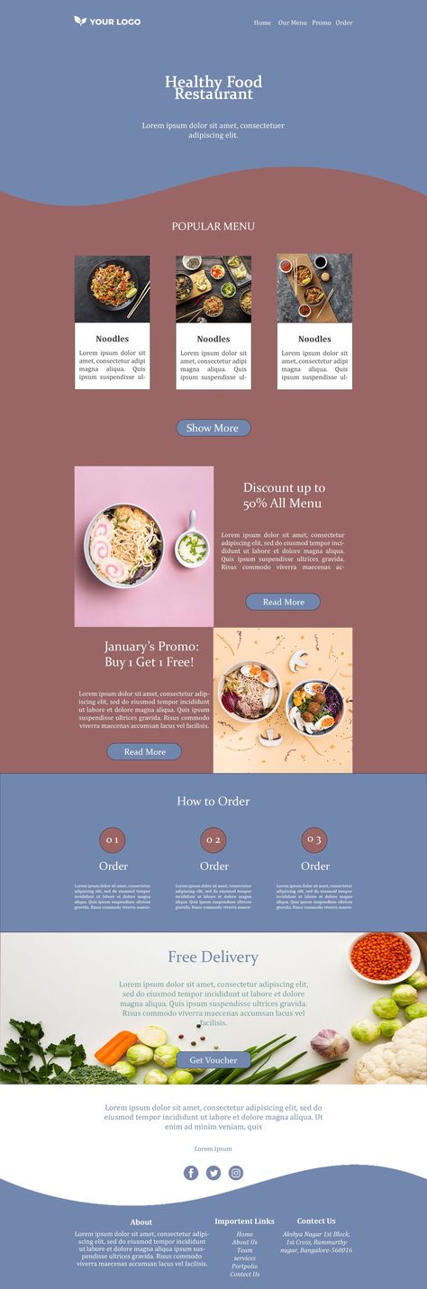 Best Food Blog Website Design Examples Food Blog Website Design, Food Blog Website, Healthy Restaurant Food, Blog Website Design, Webpage Design, Blog Website, Best Food, Best Foods, Lorem Ipsum