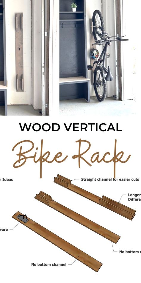 2x4 Bike Rack, Outside Bike Storage, Wood Bike Rack, Hanging Bike Rack, Vertical Bike Storage, Diy Bike Rack, Vertical Bike Rack, Bike Rack Garage, Wood Bike