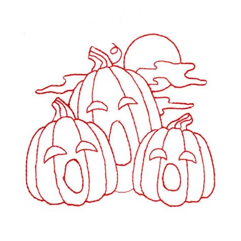 Free Embroidery Design: Pumpkin Chorus • I Sew Free Pumpkin Embroidery Patterns Free, Halloween Embroidery Patterns Free, Pumpkin Embroidery Pattern, Machine Embroidery Inspiration, Halloween Embroidery Patterns, Halloween Hand Embroidery, Magical Embroidery, Backpack Embroidery, Embroidery Halloween