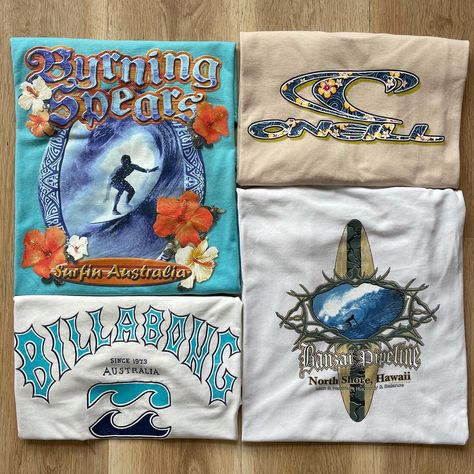 Vintage Surf Tshirt, Vintage Surf Aesthetic Clothes, Vintage Surf Tee, Vintage Surf Shirt, Surfcore Outfits, Vintage Surf Style, Vintage Surfwear Outfits, Surf Merch, Vintage Surfwear