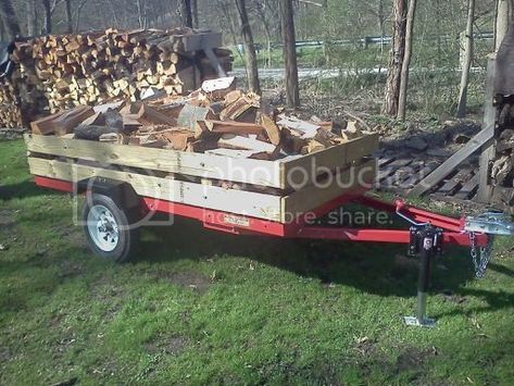 Harbor Freight Trailer build | Hearth.com Forums Home Lawn Tractor Trailer, Harbor Freight Trailer, Handyman Hacks, Small Utility, Diy Camper Trailer, Kayak Trailer, Trailer Kits, Wooden Picnic Tables, Trailer Diy