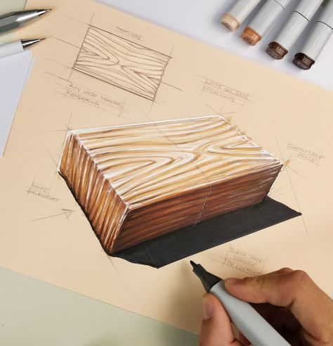 Design Sketches & Illustrations 2019 (Part 5) on Behance Texture Sketch, Interior Design Sketchbook, Rendering Techniques, Furniture Design Sketches, Interior Design Renderings, Interior Architecture Drawing, Interior Design Drawings, Texture Drawing, Sketching Techniques