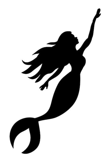 Ocean Art Projects, Patterns Drawing, Mermaid Vector, Witch Silhouette, Halloween Cocktail, Fish Silhouette, Idee Cricut, Fantasy Mermaid, Silhouette Drawing