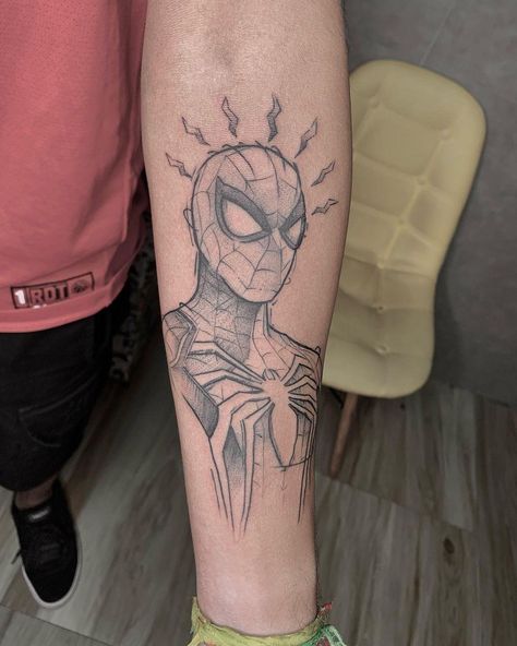 Spiderman Arm Tattoo, Amazing Spiderman Tattoo, X Men Tattoo, Tattoo Spiderman, Spiderman Tattoos, Marvel Tattoo Sleeve, Spider Man Tattoo, Spiderman Tattoo, Man Tattoo