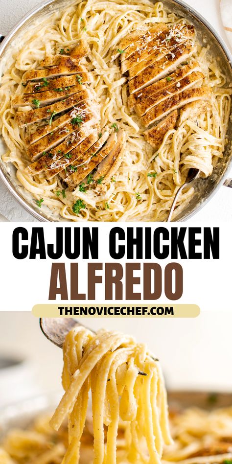 Chicken Fettuccine Alfredo Recipe Easy, Cajun Fettucini Alfredo Recipe, Cajun Alfredo, Cajun Alfredo Sauce, Cajun Fettucini Alfredo, Cajun Chicken Alfredo Recipe, Creamy Cajun Alfredo Sauce Recipe, Cajun Chicken Alfredo Pasta, Cajun Garlic Parmesan Alfredo