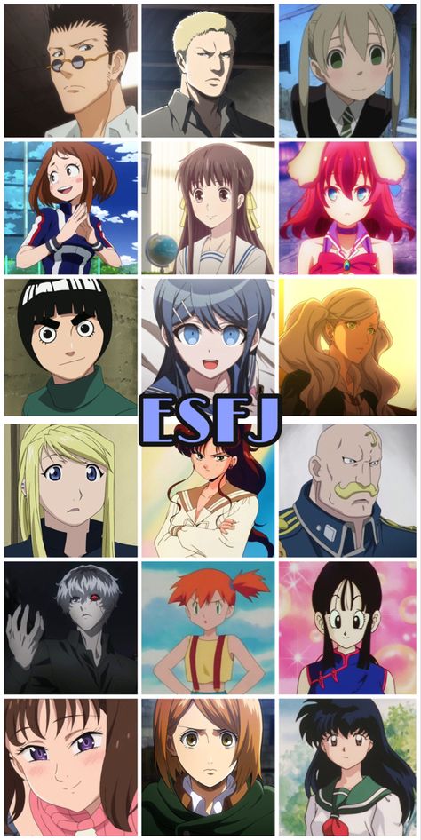 Esfj Anime Characters, Esfp Anime Characters, Esfj Characters, Esfj Personality, Mbti Types, Mbti Character, 16 Personalities, Cover Photo Quotes, Mbti Personality