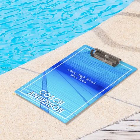 Swim Team Clipboard | Zazzle Coach Clipboard, Swim Coach Gifts, Personalized Clipboards, Liberty High School, Swim Coach, Team Coaching, Swim Team, Coach Gifts, Team Member