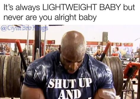 Lifting Memes, Gym Jokes, Gym Motivation Wallpaper, Bodybuilding Memes, Gym Humour, Gym Memes Funny, Motivation Wallpaper, Lightweight Baby, Workout Memes