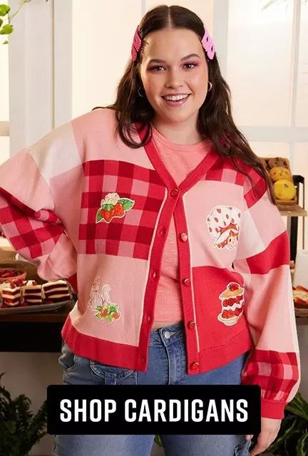 Shop Plus Cardigans Knit Patchwork Cardigan, Gingham Patchwork, Knit Patchwork, Plus Size Disney, Cardigan Plus Size, Street Clothes, Patchwork Cardigan, Tall Hoodies, Plus Size Swim