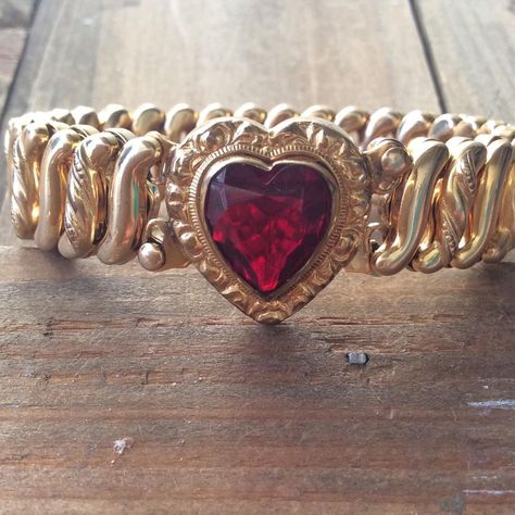 Vintage Sweetheart Bracelet, Millard Nullings, Sweetheart Bracelet, Heart Aesthetic, High Windows, Three Necklaces, Creative Fashion Photography, Dragon Heart, Ruby Heart