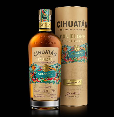 Cihuatan’s Folklore range – Packaging Of The World Alcohol Packaging Design, Rum Bottle, Alcohol Packaging, Bottle Label Design, Light Rum, Wine Label Design, Cool Packaging, Brand Creation, Beer Packaging