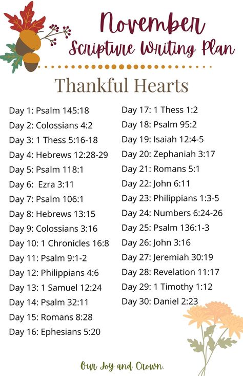 October Scripture, Ways To Study The Bible, Thankful Scripture, Thanksgiving Scripture, Ways To Study, Get To Know Me Better, Scripture Writing Plans, Study The Bible, Scripture Writing