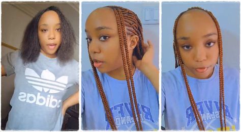 A cute lady who has an extended forehead has gone viral on TikTok after her video gained more than 5.9 million views as people reacted to her beauty. All Back Hairstyle, Viral On Tiktok, Braided Cornrow Hairstyles, Big Forehead, Cornrow Hairstyles, Viral Video, Cute Woman, Pretty Woman, Her Hair