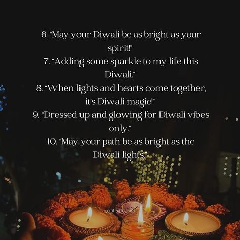 Unique caption ideas for ” 🪔 DIWALI 🪔 “ Part -2 . . . . . [caption for diwali , diwali ,unique ideas] #diwali #diwaliideas #caption #festival #dipawali #postoftheday #instagram #india #indianfestival . . . . . [caption for diwali , diwali ,unique ideas] #diwali #diwaliideas #caption #festival #dipawali #postoftheday #instagram #india #indianfestival Caption For Diwali, Unique Captions, Diwali Lights, Caption Ideas, Indian Festivals, Ideas For, Unique Ideas, Diwali, Dress Up