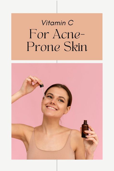 The Ultimate Guide: Vitamin C for Acne-Prone Skin Benefits Of Vitamin C, Forehead Acne, Treating Acne, Best Vitamin C, Vitamin C Benefits, Treat Acne, Yes It Is, How To Treat Acne, Acne Prone Skin