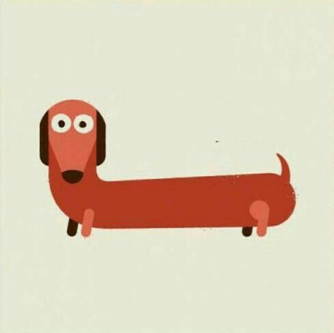 Wiener Dog Illustration, Daschund Illustration, Cartoon Dog Drawing, Arte Dachshund, Doxie Art, Dog Design Art, Dachshund Illustration, Pet Branding, Dachshund Art