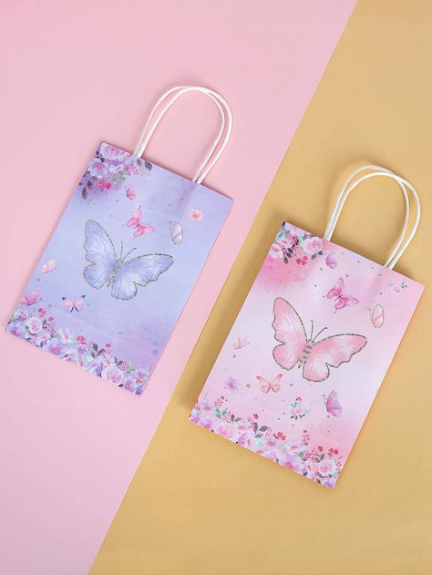 Butterfly Loot Bag Ideas, Butterfly Party Bags, Butterfly Party Favors Goody Bags, Butterfly Goodie Bags, Butterfly Party Favors, Butterfly Theme Party, Butterfly Birthday Party, Loot Bags, Butterfly Party