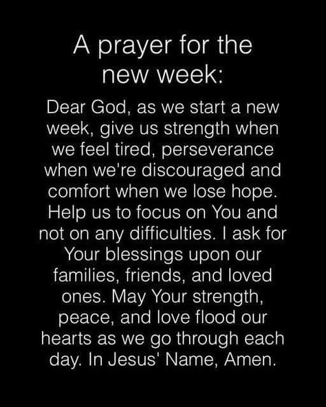 Prayers For New Week, Blessing For A New Week, Prayers For A Good Week, Prayers For The Week, New Week Inspiration Quotes, Prayer For Week Ahead, Prayer To Start The Week, New Week Prayers And Blessings, Prayers For 3 Am