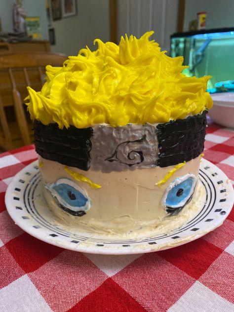 Naruto Cakes Birthdays, Kakashi Cake, Naruto Cake Ideas Birthdays, Naruto Birthday Cake, Naruto Cake, Bolo Naruto, Cake For Birthday, Naruto Birthday, Ugly Cakes