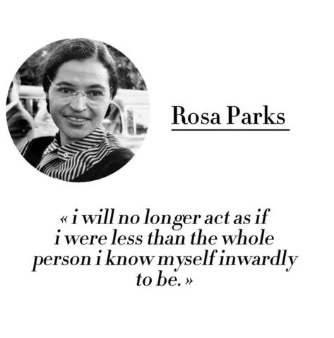 Quotes From Women In History, Rosa Parks Tattoo, Rosa Parks Facts, Rosa Parks Quotes, Profound Quotes, Rosa Parks, Handy Dandy, Inspiring Women, Quotes By Famous People