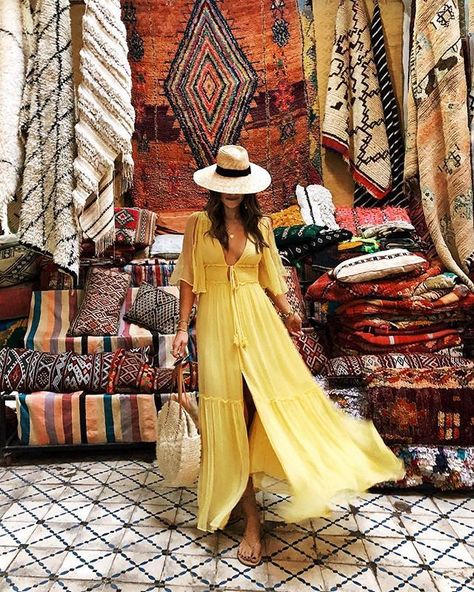 Morocco Outfits, Egypt Outfits, Marrakech Style, Looks Hippie, Morocco Fashion, Morocco Style, Random Style, Outfits With Hats, Looks Chic