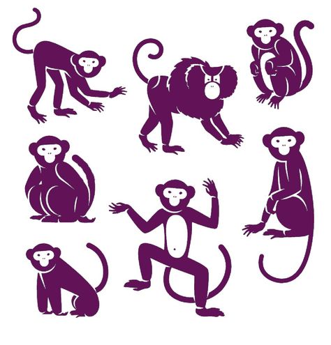 Monkey Icon, Character Design Tips, Monkey Drawing, Finger Tats, Baby Boy T Shirt, Not My Circus, Gold Tattoo, Monkey Art, Animal Posters