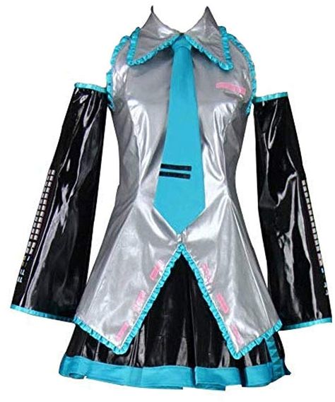 PRICES MAY VARY. ✔︎ PRODUCT INFORMATION: Hatsune Miku costume based on the character from the Vocaloid series of music programs. Please read the size chart before ordering! ✔︎ FEATURES: Designed accurately off Miku's original outfit! Perfect for cosplay conventions, photoshoots or Halloween! ✔︎ FUNCTION|DURABILITY: 100% Vinyl build. Polyester Tie. ✔︎ PRODUCT SPECIFICATIONS: Dry-cleaning or hand-washing recommended for this garment with a gentle detergent, air dry. ✔︎ SET INCLUDES: One (1) Vocalo Miku Costume, Hatsune Miku Costume, Hatsune Miku Outfits, Bunny Ear Hoodie, Hatsune Miku Cosplay, Miku Cosplay, Costume Anime, Maid Cosplay, Costumes For Sale