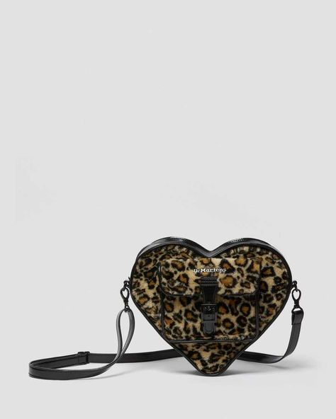 Heart Faux Fur Bag | Dr. Martens Heart Doctor, Faux Fur Bag, Black Dr Martens, Fur Bag, Black Hardware, Black Tan, Belt Size, Dr. Martens, Black And Tan