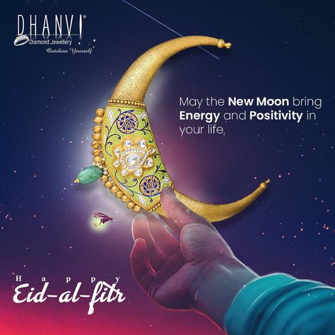 May the new moon bring Energy and Prosperity.. On this Eid prayers for people around the world to have smile on their faces. Eid Mubarak to you and your family... #eidulfitr2021 . . . . #eidmubarak #eid2021 #festivemood #festivevibes #eidcollection #eidoutfit #eidgifts #fullmoon #jewellerylover #chandanichowk #delhijewellers #bestjewelry #dhanvidiamonds Eid Ul Milad, Jewellery Background, Eid Ul Fitr Mubarak, Eid Prayer, Eid Outfit, Eid Ul Fitr, Eid Collection, Eid Gifts, Creative Ads