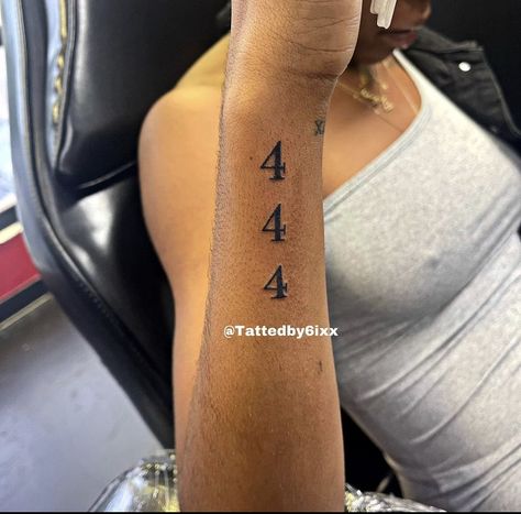 444 Tattoo On Finger, 222 And 444 Tattoo Together, 555 Neck Tattoo, 444 Rib Tattoo, 444 Wrist Tattoo, Angle Numbers Tattoo, 222 Angel Number Tattoo, 444 Tattoo Ideas, 11 11 Tattoo